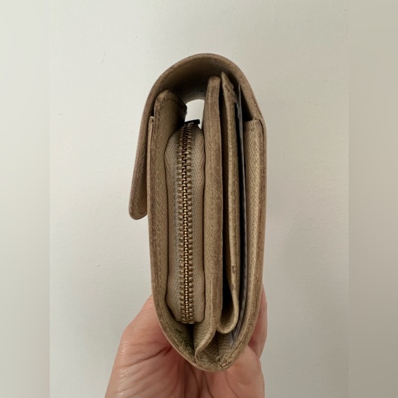 Louis Vuitton Damier Azur Trifold Joey Short Wallet on Chain w/insert! EUC - Picture 6 of 13